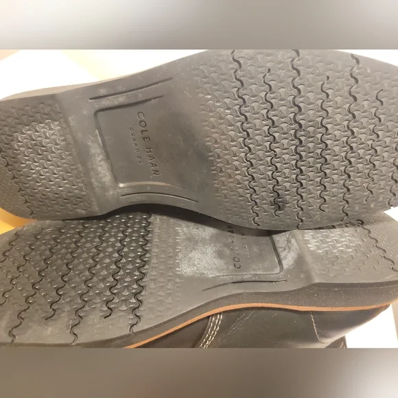 COLE HAAN MENS MORRIS BLACK LEATHER LACE UP CHUKKA BOOTS 8.5 - Picture 9 of 14